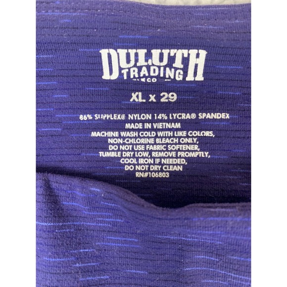 Duluth Trading NOGA Purple Heather Straight Leg Pants Women's XL x 29 Stretch - Picture 2 of 8